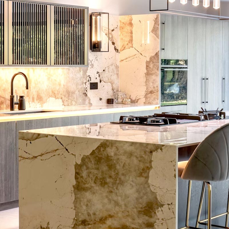 Plan de travail sur mesure en Dekton® Khalo